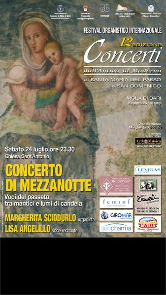Festival Organistico Internazionale " Concerto di Mezzanotte" voci del passato tra mantici e lumi di candela