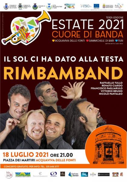 Ultima serata per il Festival Cuore di Banda con la Rimbamband