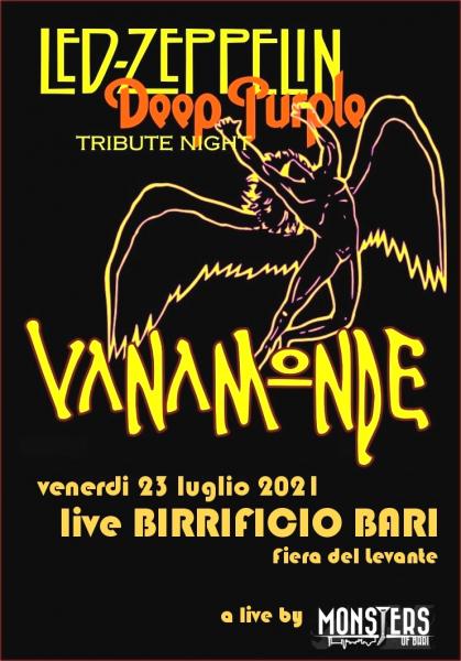 Vanamonde... tributo al rock dei Led Zeppelin e dei Deep Purple by Monsters of Bari