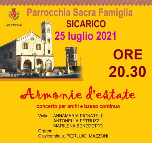 ARMONIE D'ESTATE - CONCERTO PER ARCHI E BASSO CONTINUO