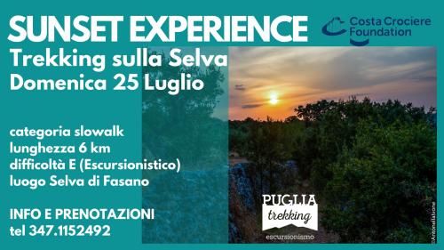 SUNSET EXPERIENCE Trekking sulla Selva
