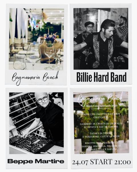 Billie Hard live at Bagnomaria beach - Margherita di Savoia