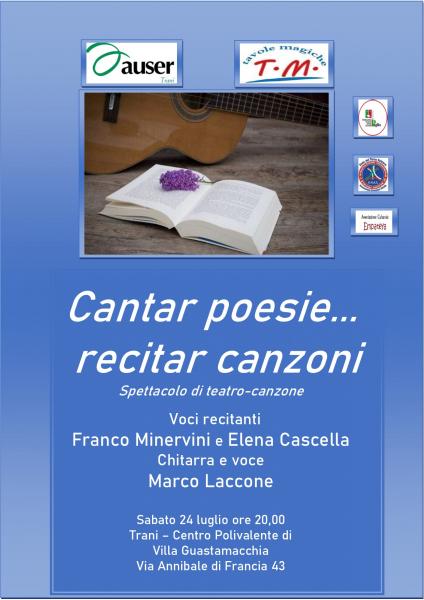 Cantar poesie...recitar canzoni