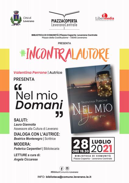 A Leverano Valentina Perrone e il suo romanzo “Nel mio domani”