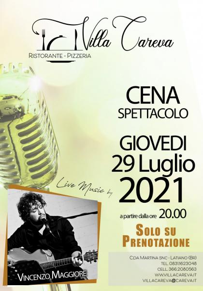 Cena Musicale a Villa Careva con Vincenzo Maggiore