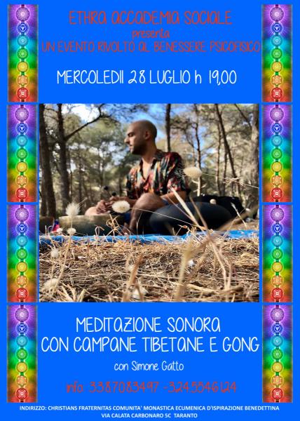 MEDITAZIONE CON CAMPANE TIBETANE E GONG
