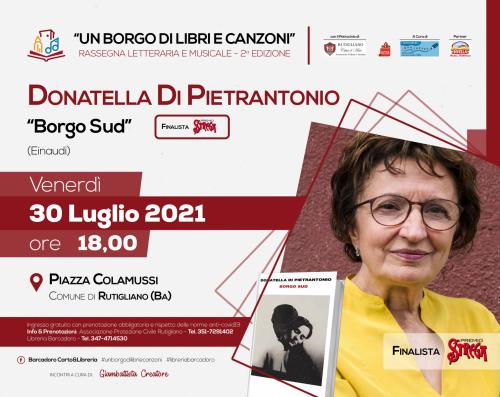 BORGO SUD (Einaudi) - FINALISTA PREMIO STREGA 2021 - Incontro con l'autrice DONATELLA DI PIETRANTONIO