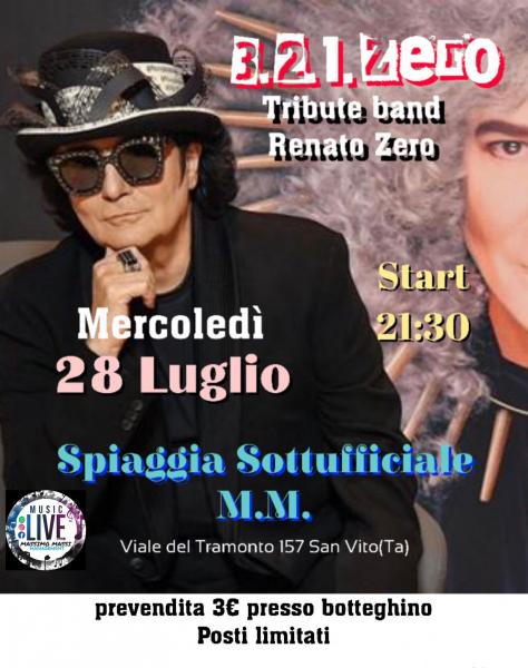 Concerto live  3.2.1.ZERO  Renato tribute band