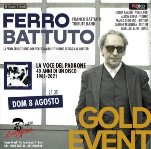 Concerto dei Ferro Battuto, Franco Battiato Tribute Band al Santo Graal di Trani