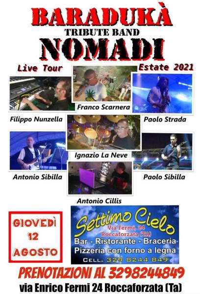 Musica dal vivo con "BARADUKÀ" Tribute band NOMADI