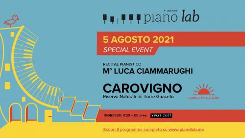 Piano Lab, concerto all'alba del M° Luca Ciammarughi.