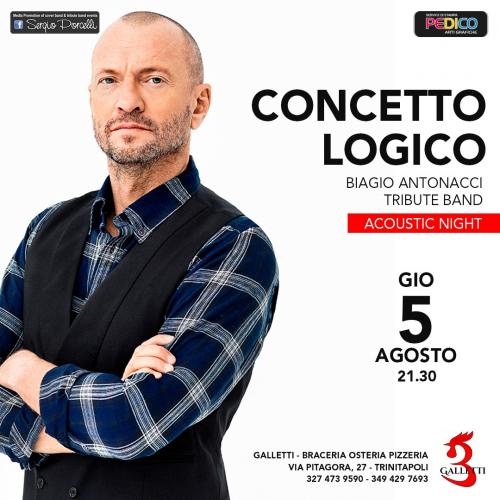 Concetto Logico - Biagio Antonacci tribute - acoustic live a Trinitapoli