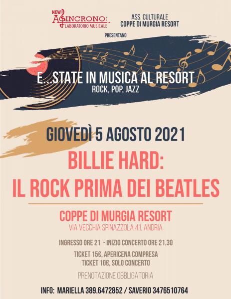 Billie Hard: Il Rock prima dei Beatles - Coppe di Murgia - Andria (BT)