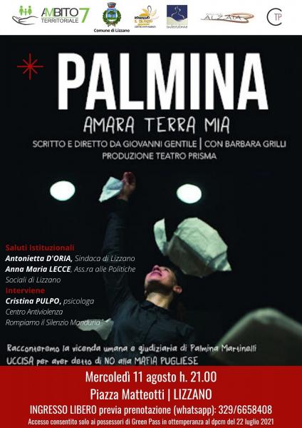 Palmina. Amara terra mia | Spettacolo teatrale in memoria di Palmina Martinelli