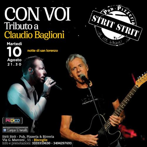 Con Voi - Claudio Baglioni tribute band a Bisceglie - Notte di San Lorenzo