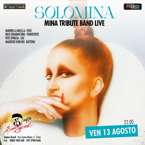 SoloMina - Mina tribute band live a Trani Santo Graal
