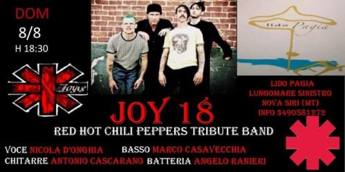 Joy 18 Red Hot Chili Peppers Tribute Band live@Lido Pagia