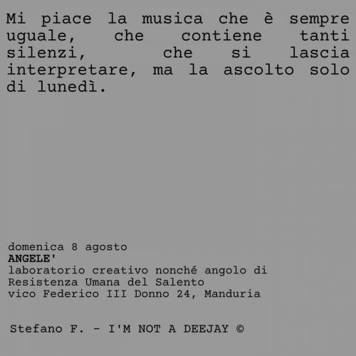 Stefano F. I'm not a Deejay
