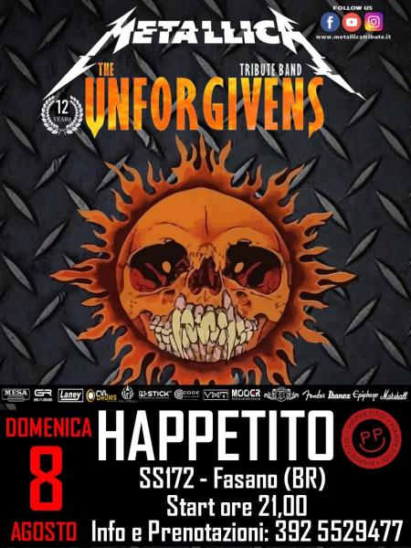 Metallica Tribute band “Unforgiven” - live Happetito , Fasano(BR)