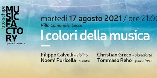 I colori della musica con Mario Filippo per Tito Schipa Music Factory