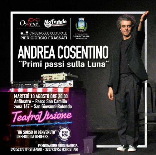 TeatroVisione con i Primi Passi sulla Luna di Andrea Cosentino
