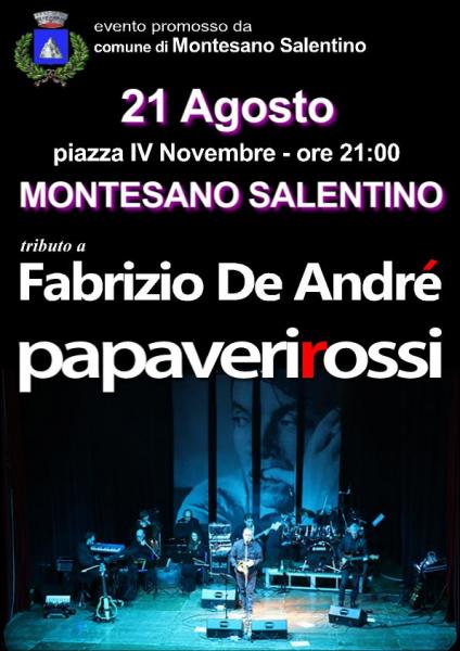 PAPAVERI ROSSI Tributo a Fabrizio De André