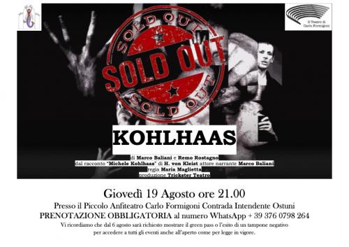 KOHLHAAS di Marco Baliani