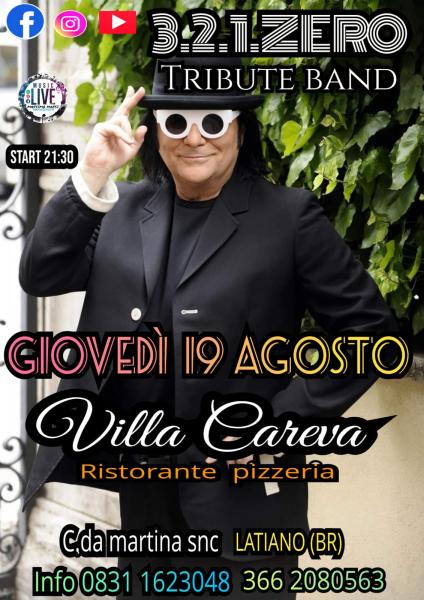 Concerto 3.2.1.ZERO  TRIBUTE BAND RENATO ZERO A VILLA CAREVA