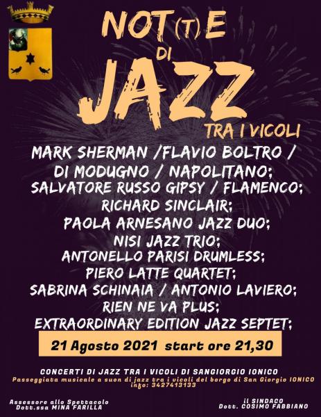 Not(t)e di Jazz Tra i Vicoli