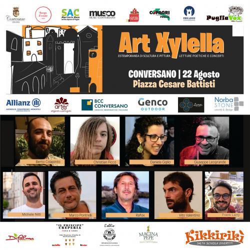Estemporanea di scultura con Art_Xylella