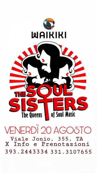 CENA SPETTACOLO LIVE THE SOUL SISTERS