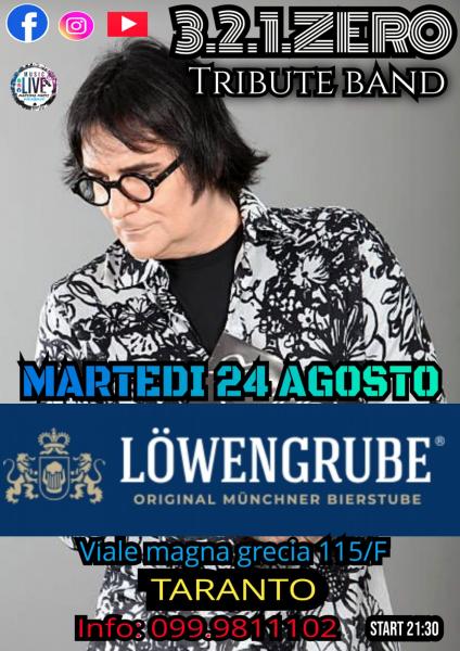 3.2.1.ZERO tribute band  Renato in concerto a Taranto