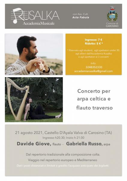 Concerto per arpa celtica e flauto traverso