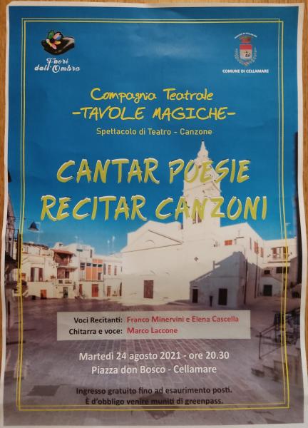 Cantar poesie...recitar canzoni