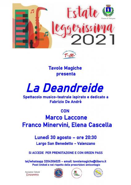 La Deandreide - Spettacolo di Teatro Canzone