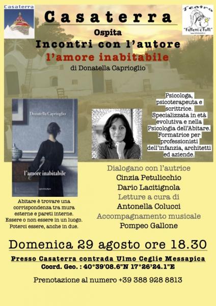 "l'amore inabitabile" di Donatella Caprioglio