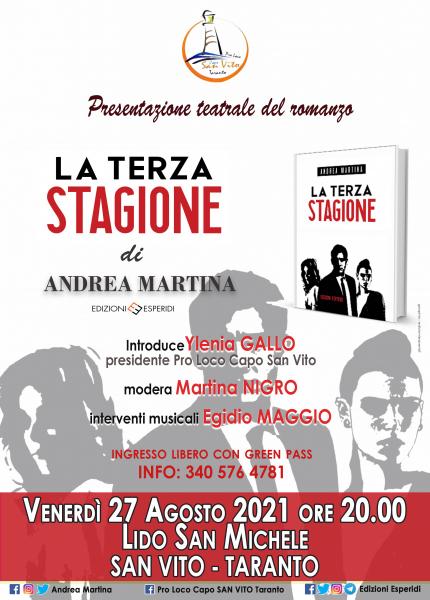 "La terza stagione": presentazione del libro di Andrea Martina