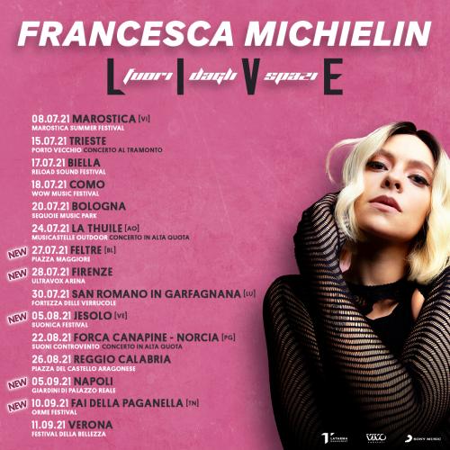 Francesca Michielin in tour: la data di Napoli