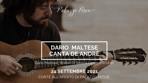 Dario Maltese canta De Andrè