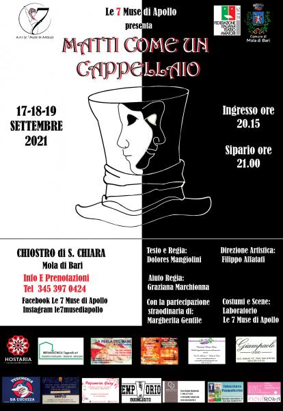 Matti come un Cappellaio spettacolo a Mola di Bari