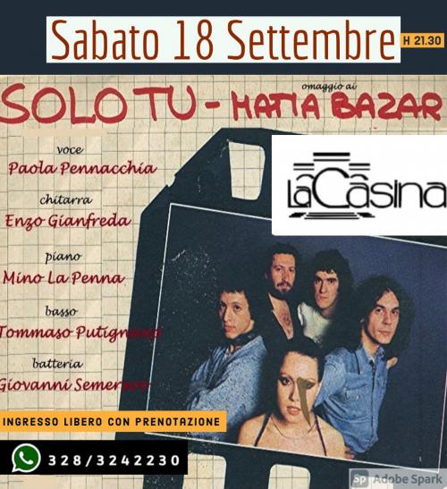 Solo tu Matia Bazar tribut show