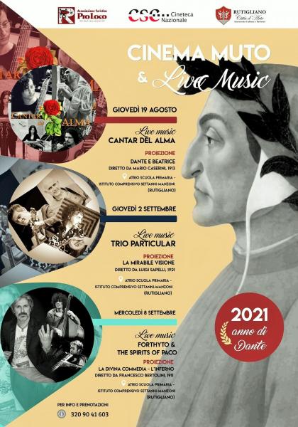 «Cinema Muto & Live Music»: Film LA MIRABILE VISIONE e Concerto del TRIO PARTlCULAR