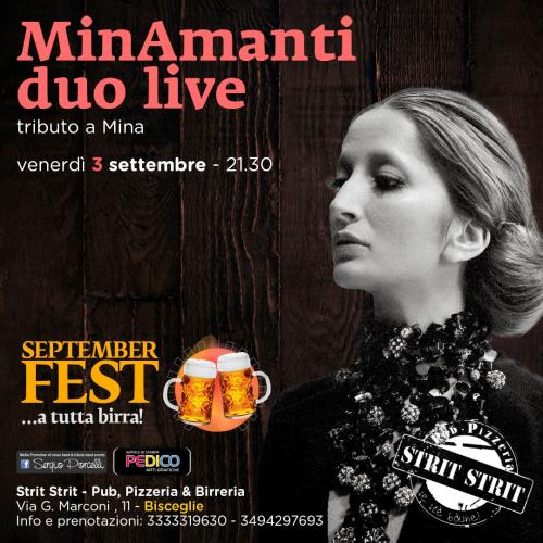 SEPTEMBER FEST - MinaAmanti duo live - Strit Strit Bisceglie