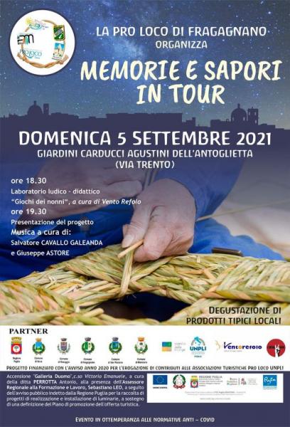 Memorie e sapori in tour