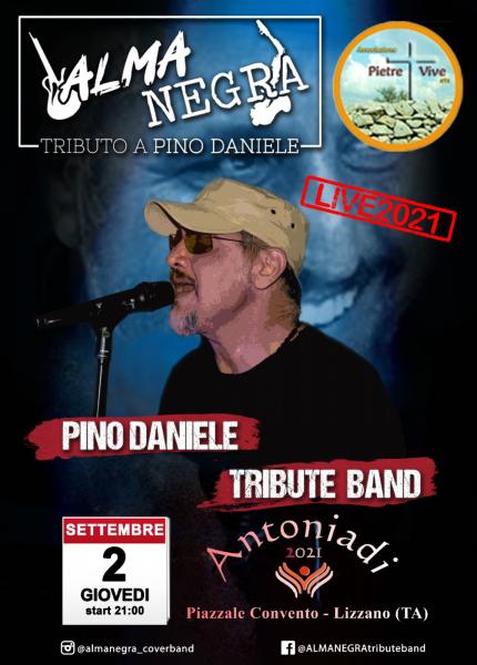 ALMANEGRA Pino Daniele Tribute Band, alle ANTONIADI di Lizzano