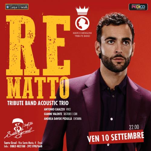 Re Matto Mengoni Tribute Band acoustic night Santo Graal Trani