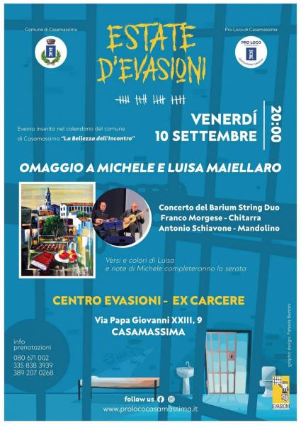 Estate d'Evasioni. Barium String Duo in concerto