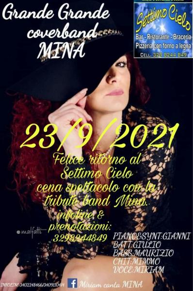 Cena spettacolo con la tributeband Grande Grande Mina