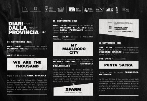CINÉ IV edizione “DIARI DALLA PROVINCIA”