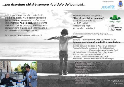 ...per ricordare chi si è sempre ricordato dei bambini...